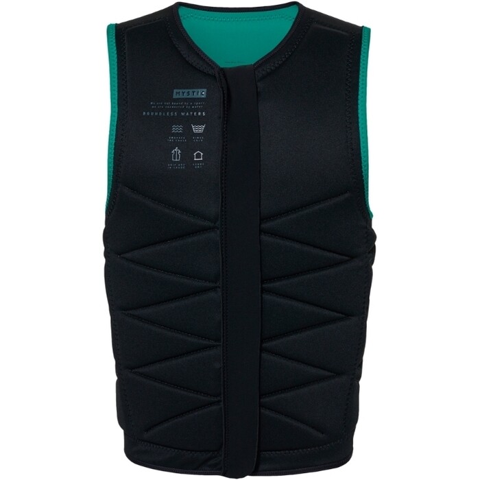 2024 Mystic Mnner Outlaw Front Zip Wake Impact Vest 35005.240226 - Green